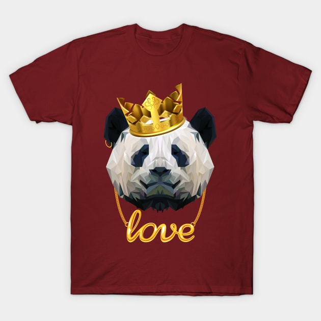 Panda King Gangster T-Shirt by LemoBoy